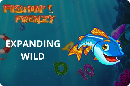 Expanding wilds Fishing Frenzy game